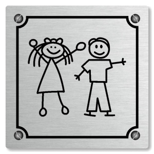 WC společné, 100x100mm, stříbrná, Kansas